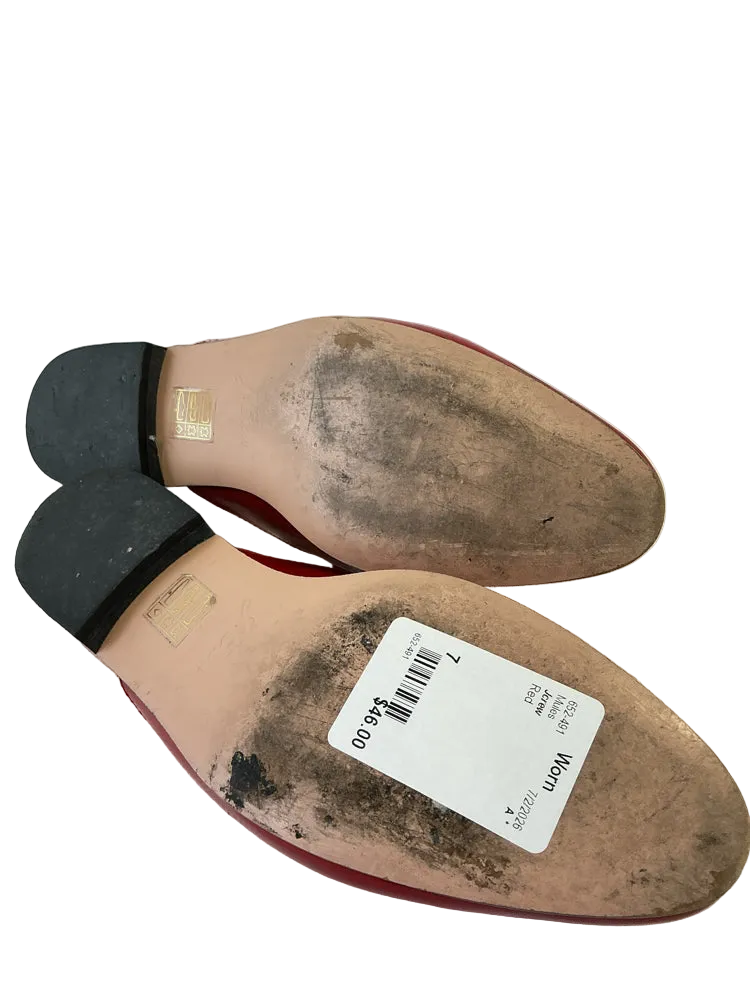 Jcrew Shoe Size 7 Red Mules