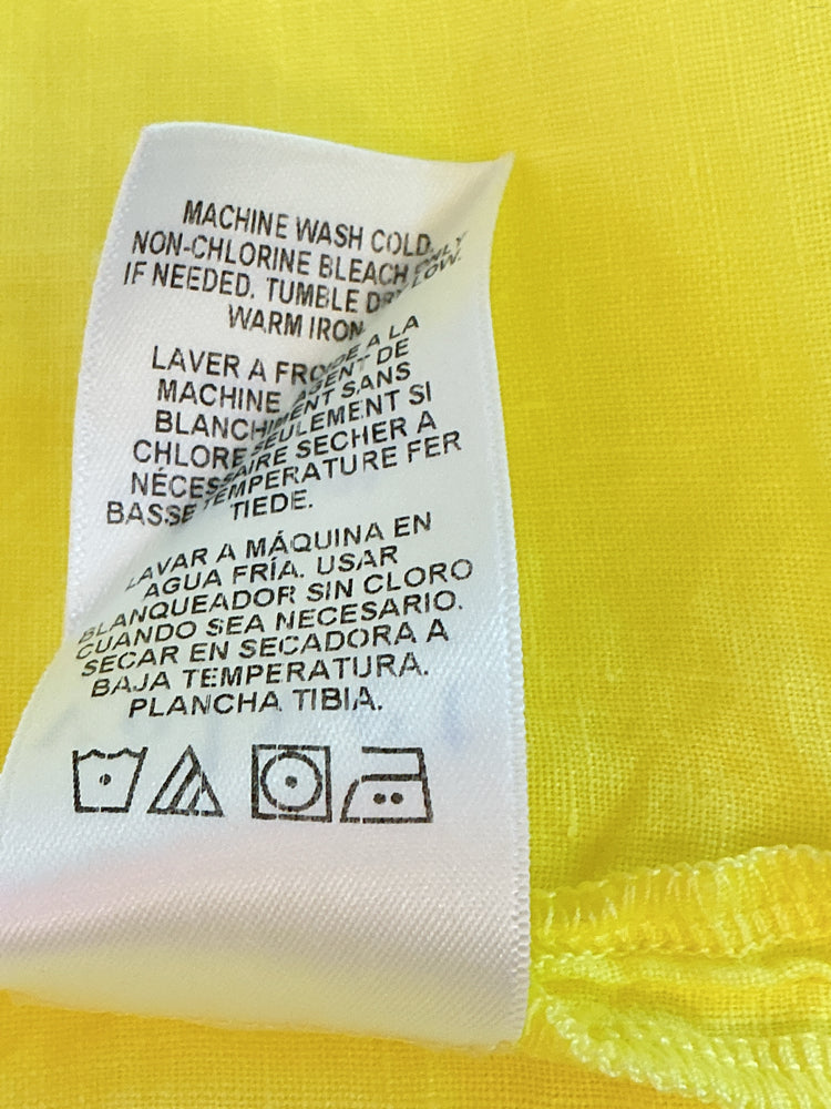 Velvet by Graham Spencer Size S Yellow Shirt