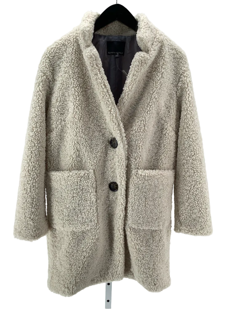 Banana Republic Size XS Cream Coat