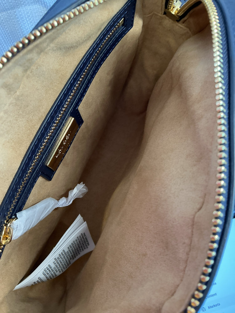 Lauren Navy & Gold Marcy Handbags