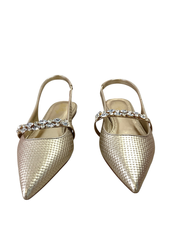 Lilly Pulitzer Shoe Size 8 Gold Flats