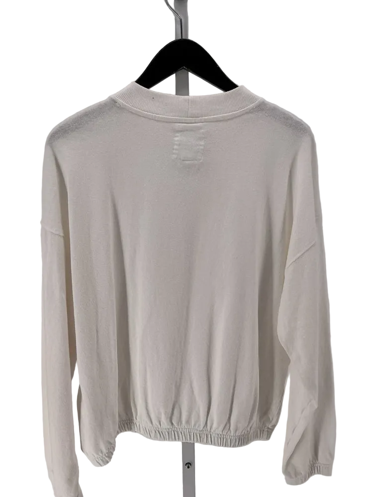Le Bon Shoppe Size XS/S White Sweatshirt