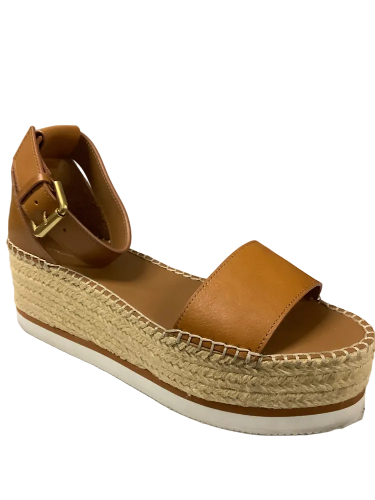 See by Chloe Shoe Size 10.5 Brown & Tan Wedges