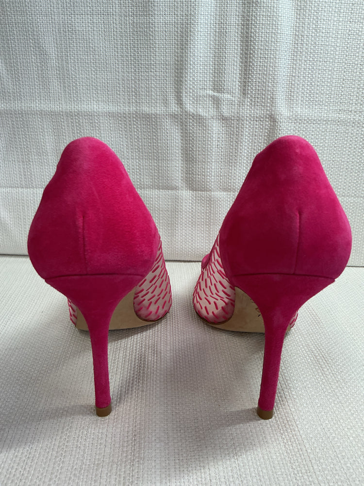 Stuart Weitzman Shoe Size 7 Pink Tasha 100 Heels