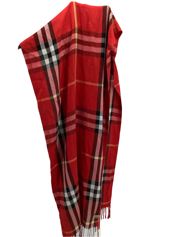 Burberry Red multi Scarf