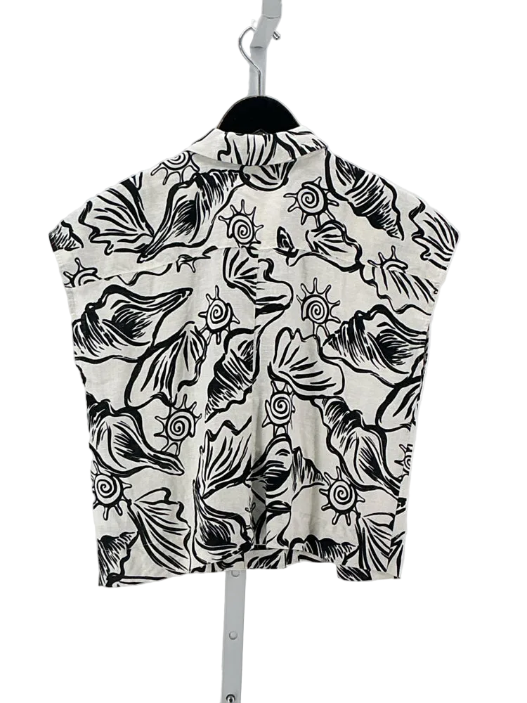 Madewell Size XXS Black & White Shirt