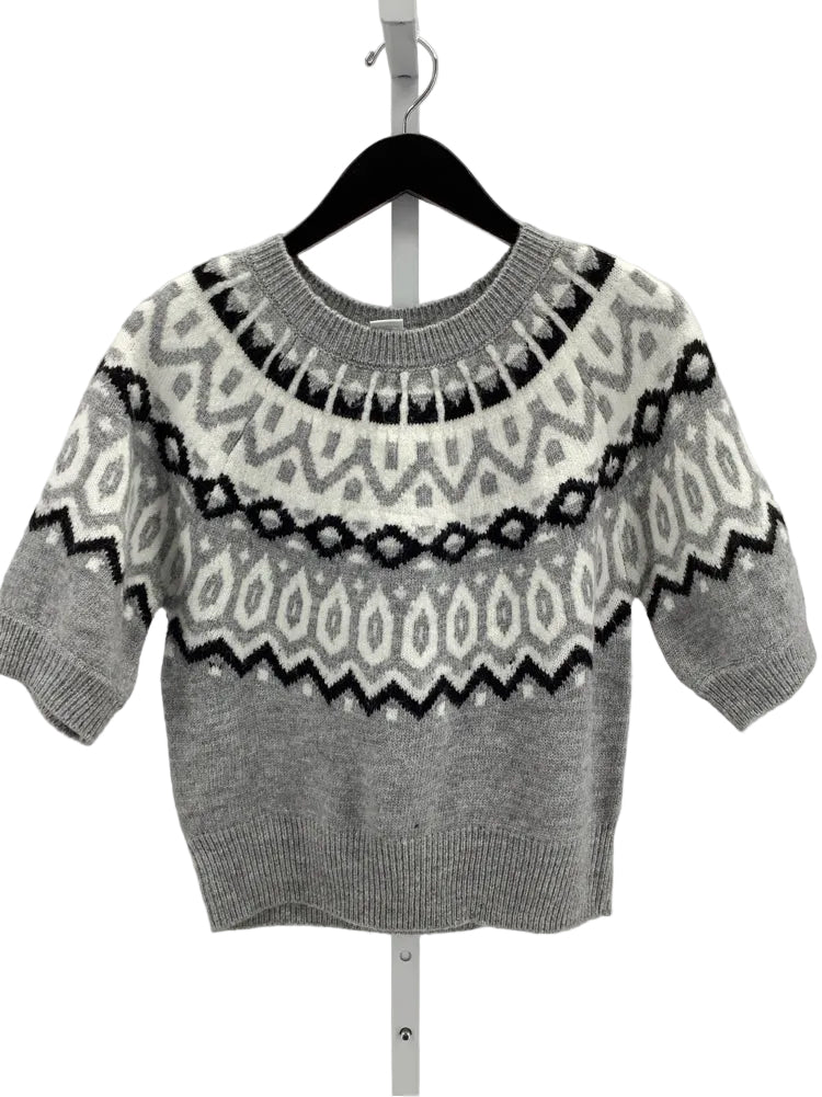 Design History Size XS Gray multi Fair Isle Sweater