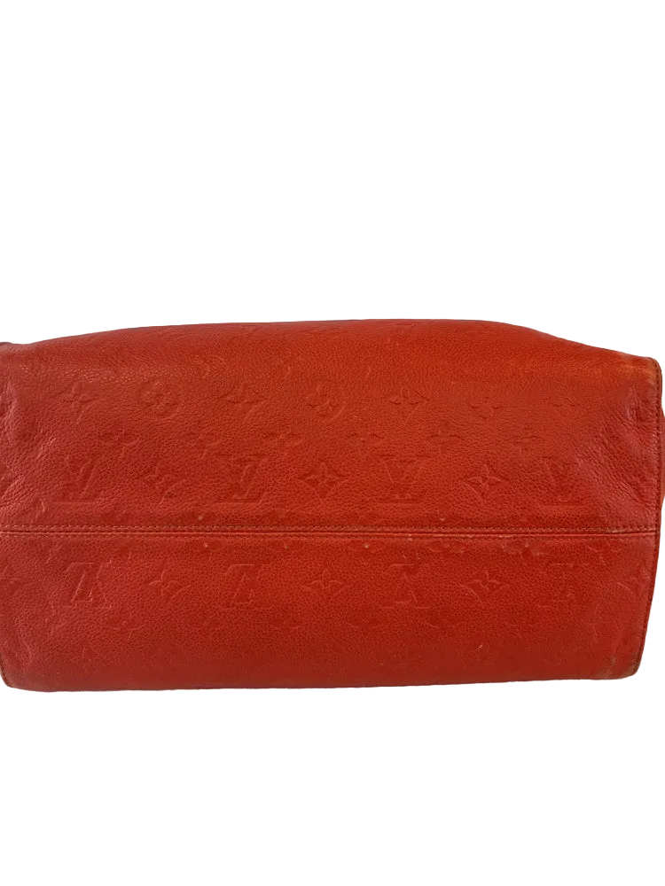 Louis Vuitton Orange LUMINEUSE GM Handbags