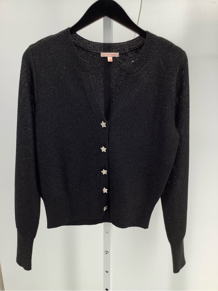 Lisa Todd Size S Black Star Shine Cardigan