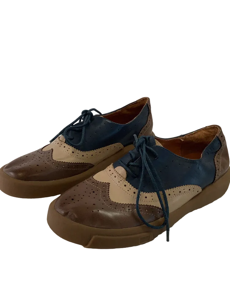 Obiono Shoe Size 6 Brown & Navy Oxford