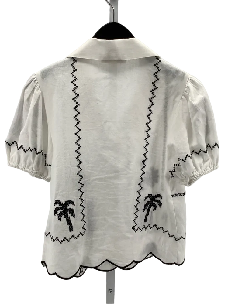 Derhy Size S White & black Shirt