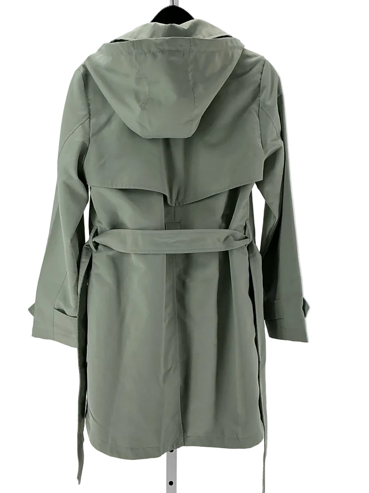 Draper James Size S Green Trenchcoat