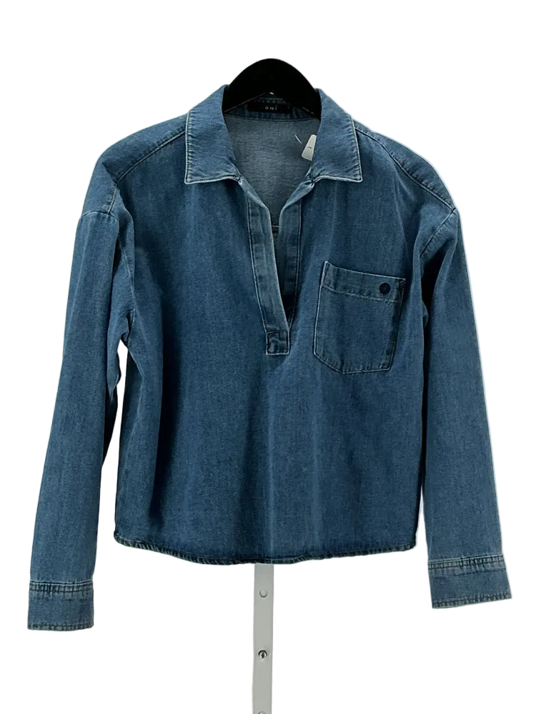 OUI Size 6 Blue Shirt