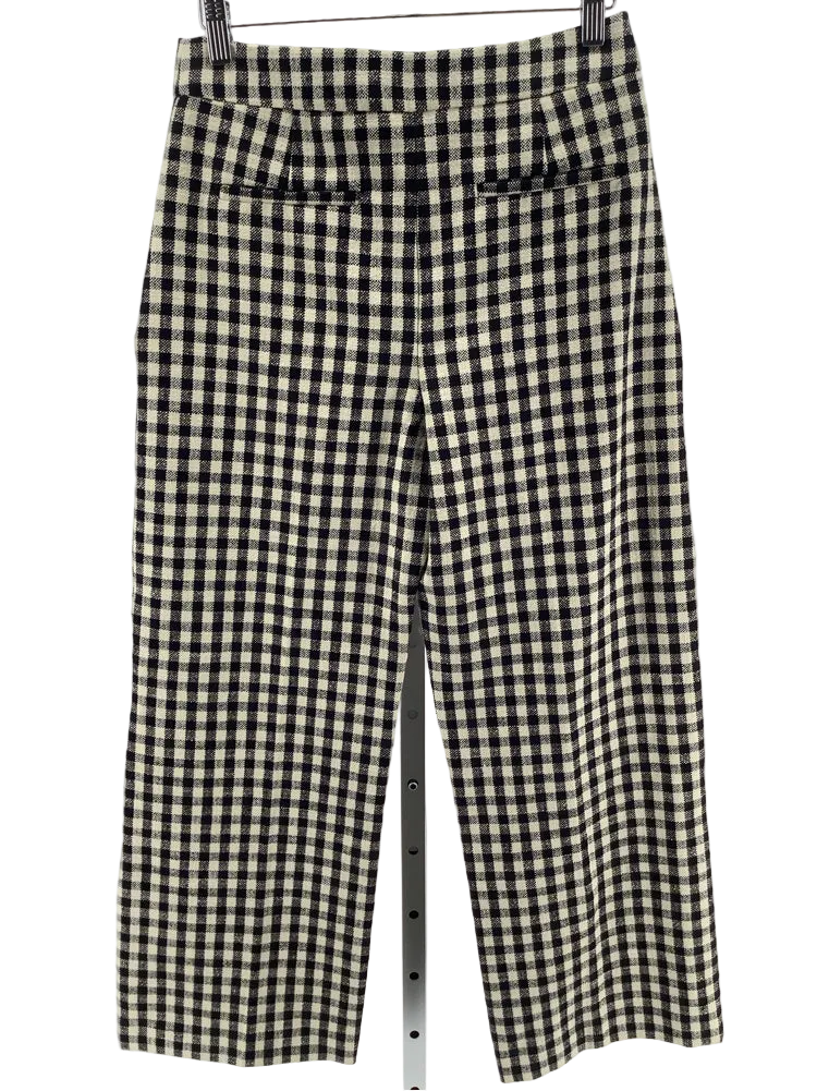 Sezane Size 6 Black & White Pants