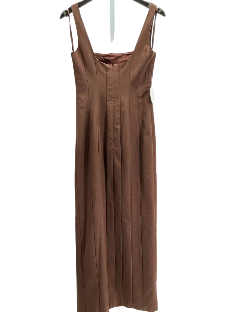 Staud Size 4 Brown Portrait Dress