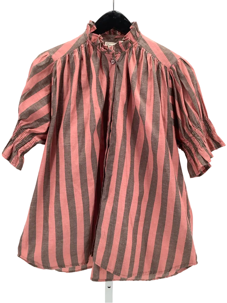Mille Resort & Travel Size S Pink & Brown Marnie Shirt