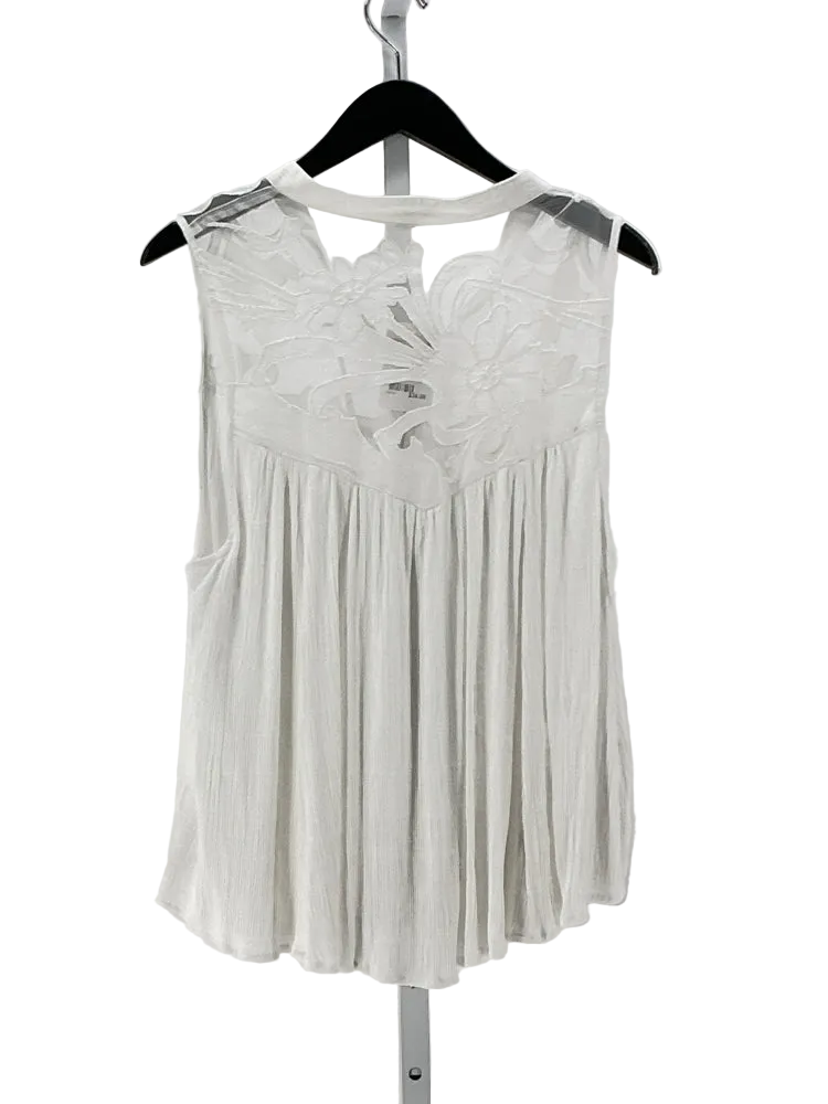 Free People Size XL White Shirt