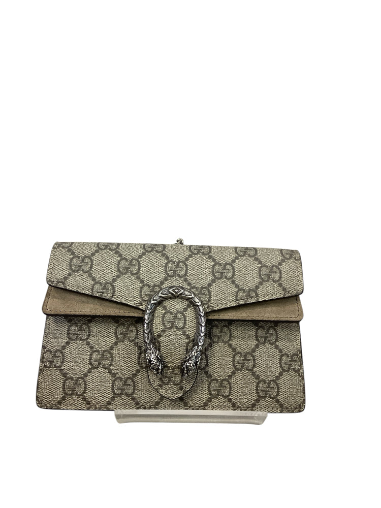 Gucci Tan Dionysus Super Mini Handbags