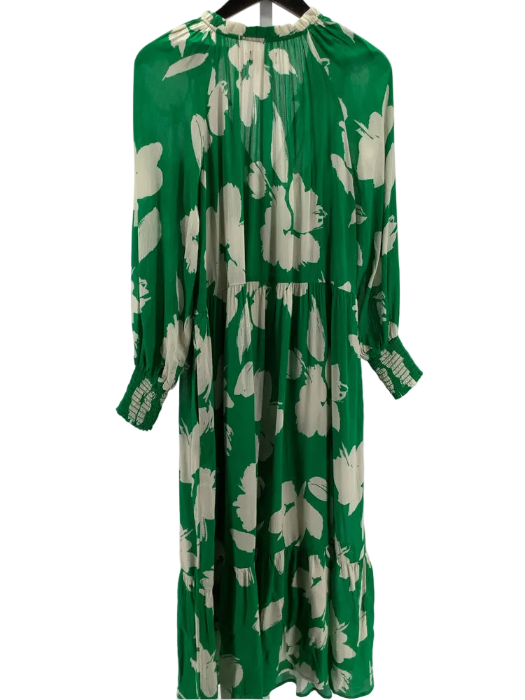 Velvet by Graham Spencer Size S Green & White Luella Dress