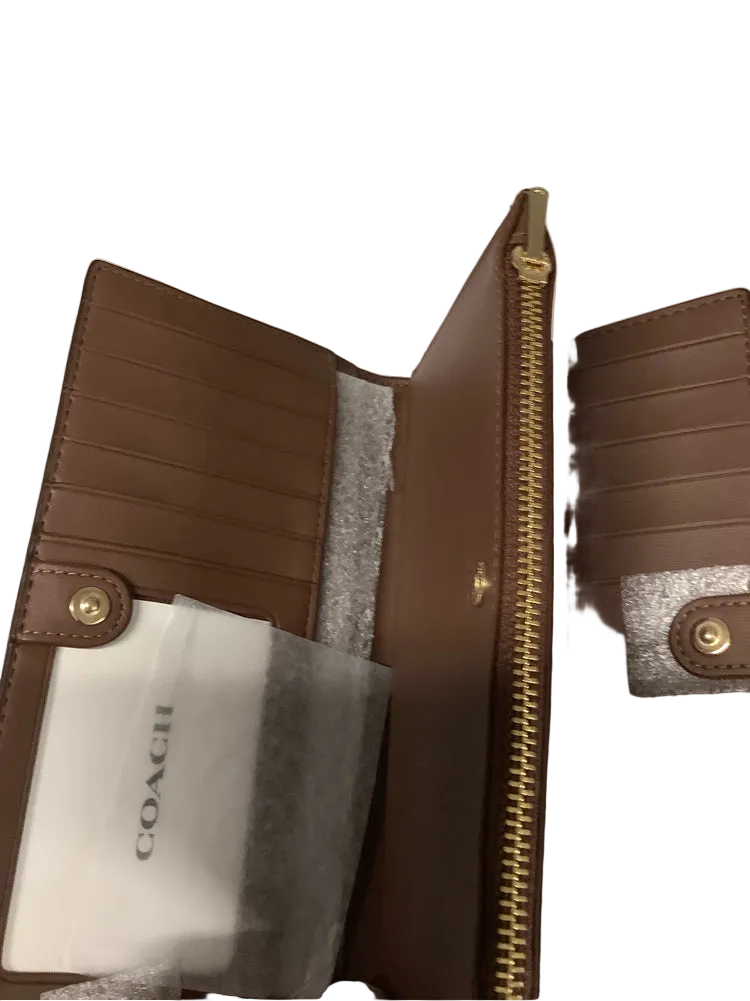 Coach Brown & Tan Wallet