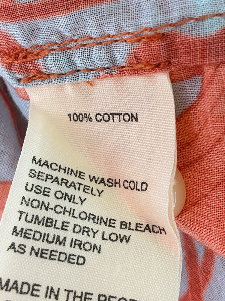Trovata Size S Orange Multi Shirt