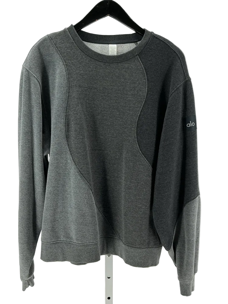 Alo Size M Gray Sweatshirt