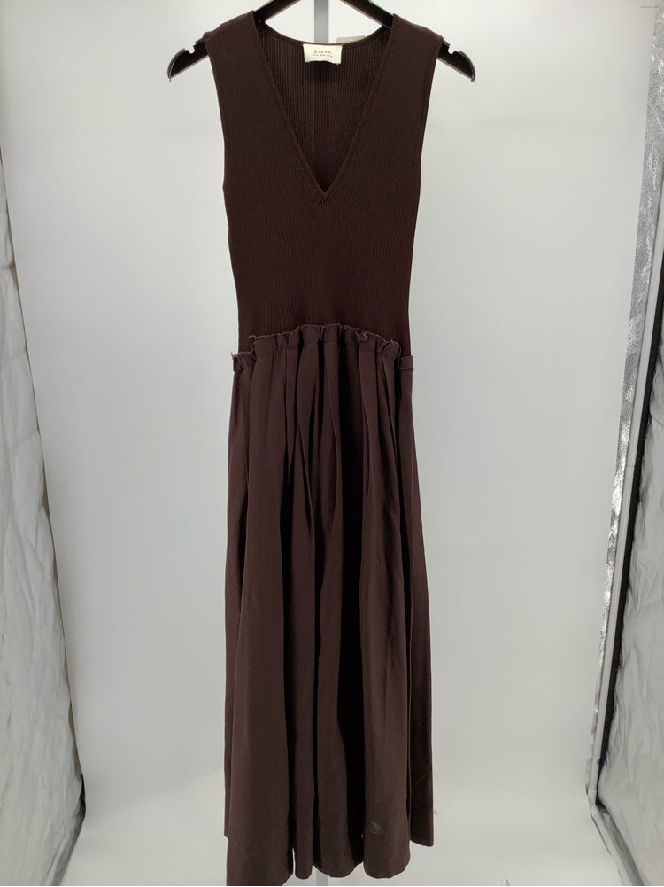 DISSH Size 10 Brown Dress