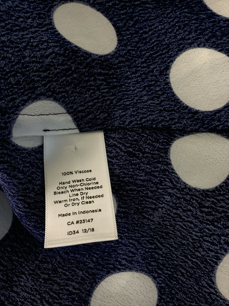 Talbots Size 8P Navy & white Skirt