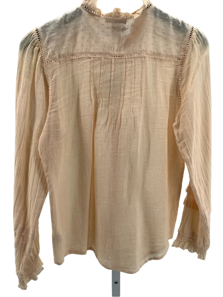 Faherty Size S Peach Willa Shirt