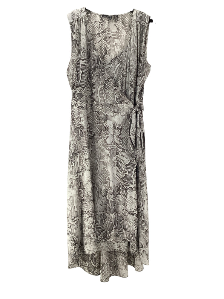 White House Black Market Size 10 Gray Dress