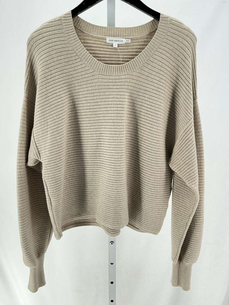 Good American Size S Tan Sweater