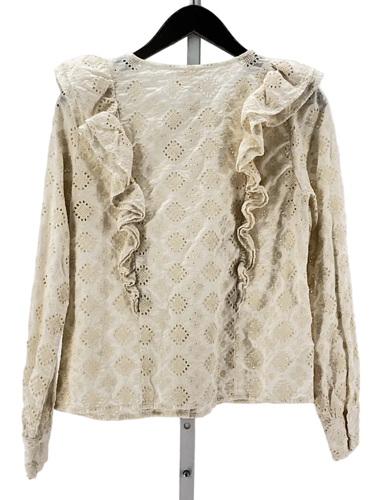 Sezane Size S Cream Shirt
