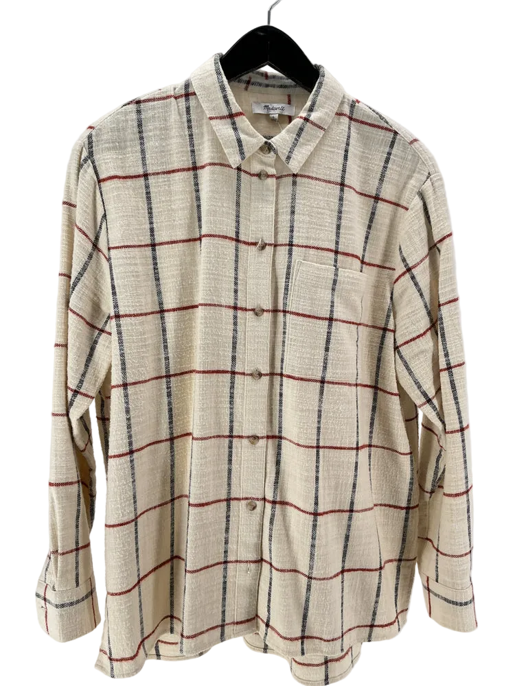 Madewell Size L Cream multi Shirt