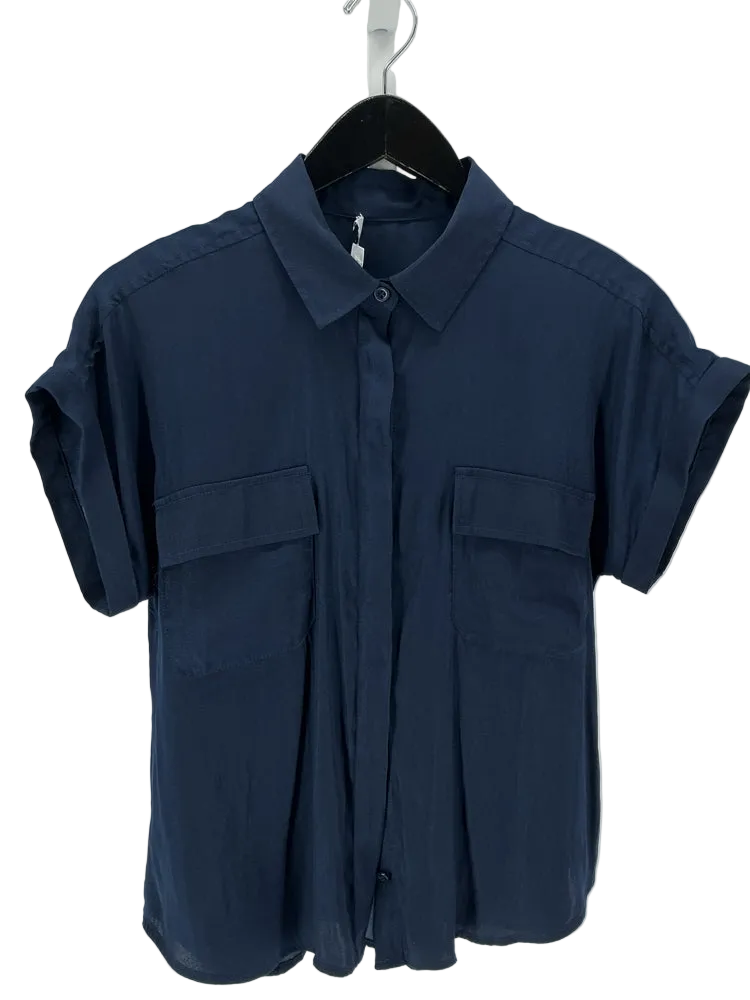 Evereve Size S Navy Shirt