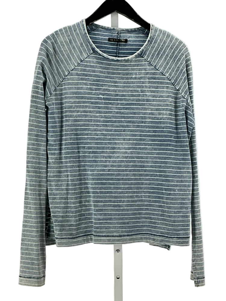 Rag & Bone Size S Blue & White Shirt