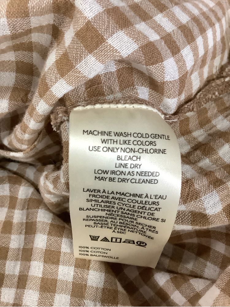 Pilcro Size M Brown & white Tallulah Shirt