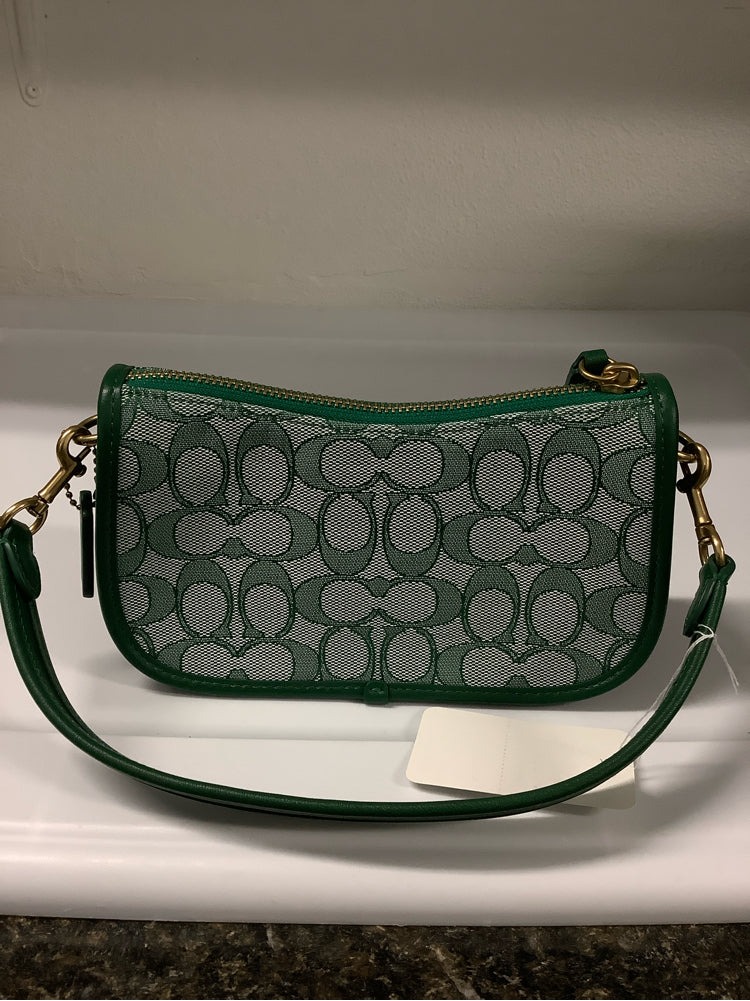 Coach Green & White Swinger 20 Handbags
