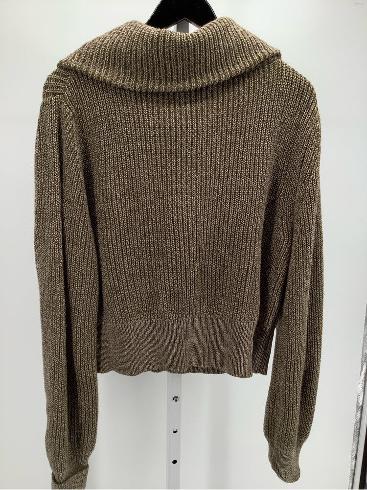 Varley Size M Olive & white Mentone Sweater