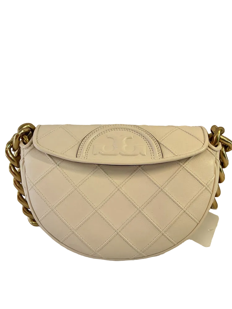 Tory Burch Cream & Gold Handbags