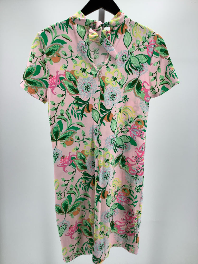 Lilly Pulitzer Size M Pink multi Hallie Dress