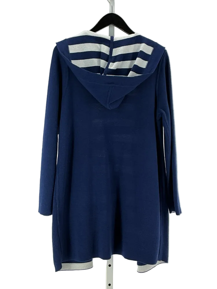 Chico's Size M Navy & white Cardigan