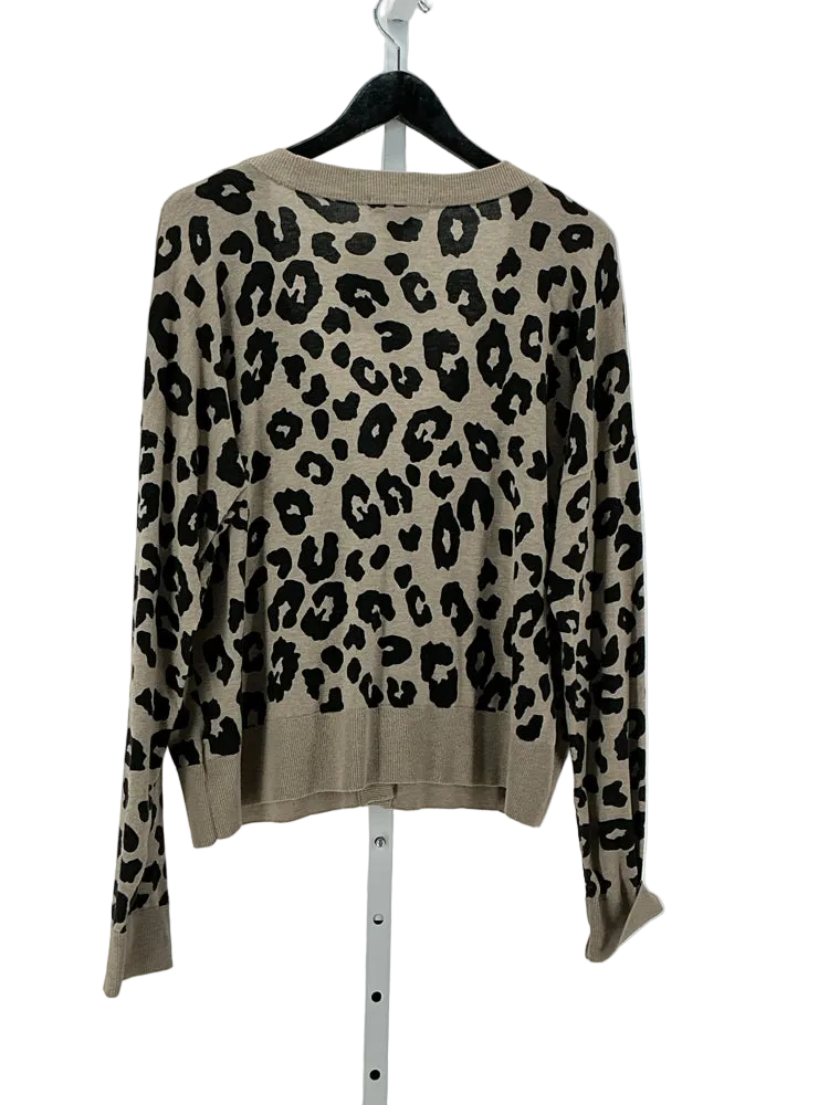 Sanctuary Size L Black & Tan Sweater