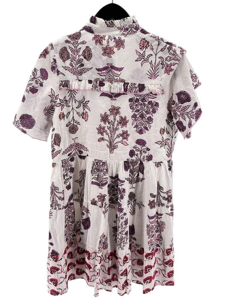 Ro's Garden Size S Purple & White Dress