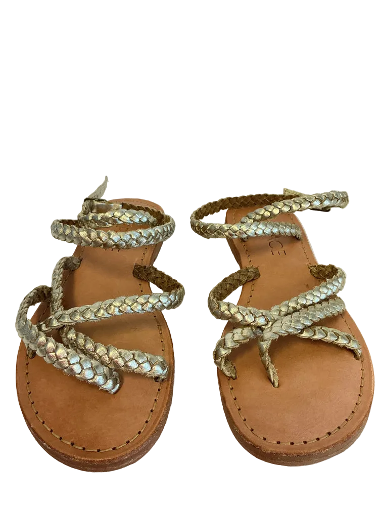 L Space Shoe Size 6 Gold Sandals