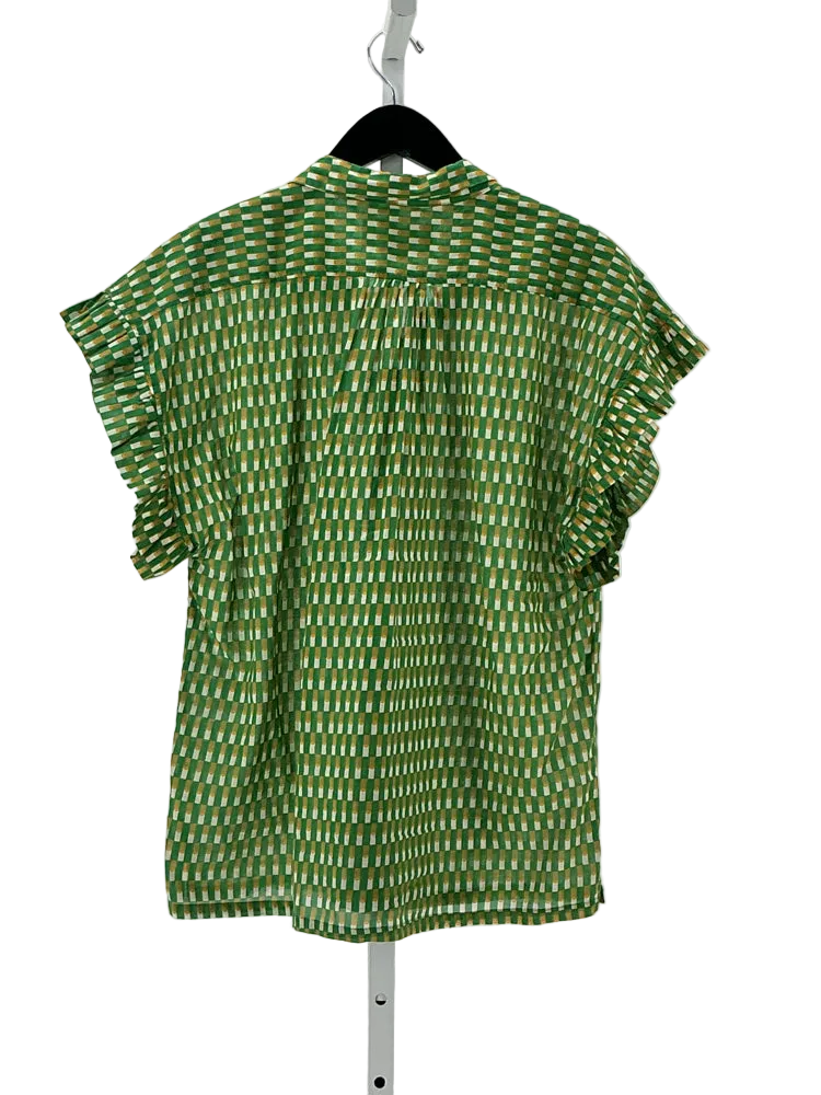 Trovata Size L Green multi Shirt