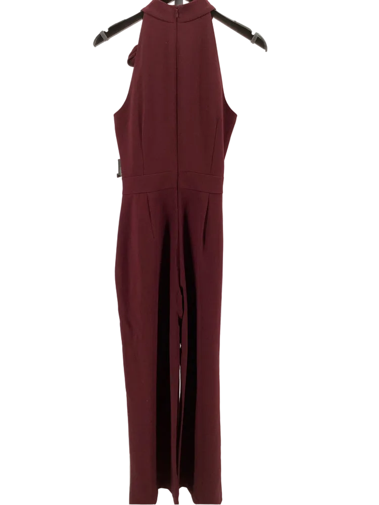 Vince Camuto Size 6 Burgundy Jumpsuit