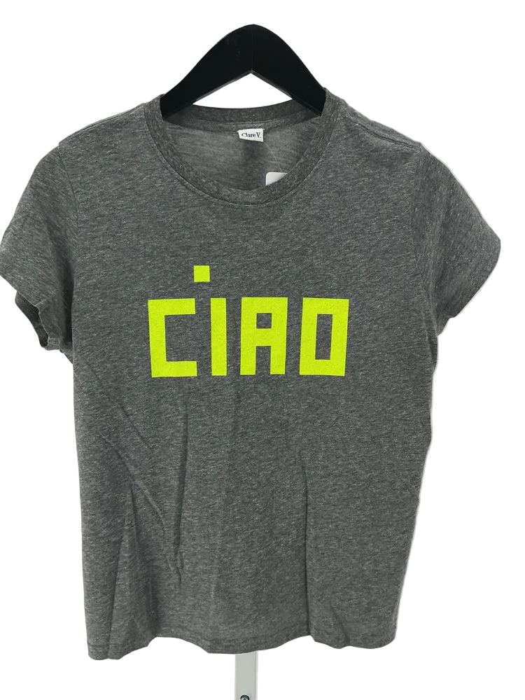 Clare V. Size S Gray T-shirt