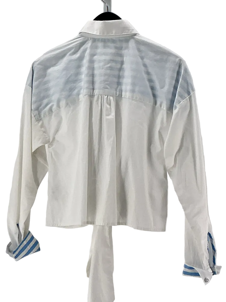 Maeve Size 4 White Shirt