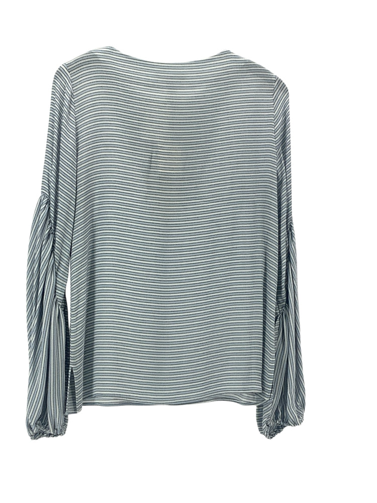 Etcetera Size 00 Blue & White Shirt