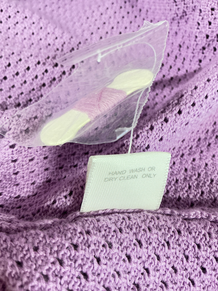 kokun Size XL Lavender Boyfriend Cardigan